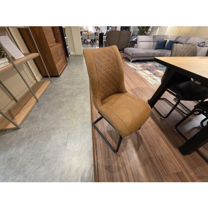 ARMIN DINING CHAIR COGNAC