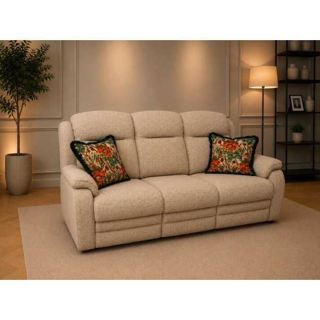 Parker Knoll Boston-Lifestyle 3 Seater Static Sofa in Fabric B Parker Knoll Boston-Lifestyle 3 Seater Static Sofa in Fabric B
