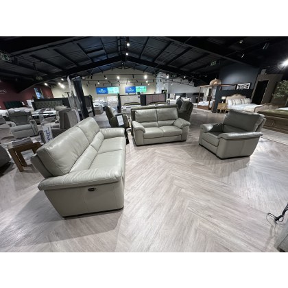 Rosie 2.5 Seater Electric Reclining Sofa, " Seater fixed Sofa and Electric Reclining Chair in Leathe