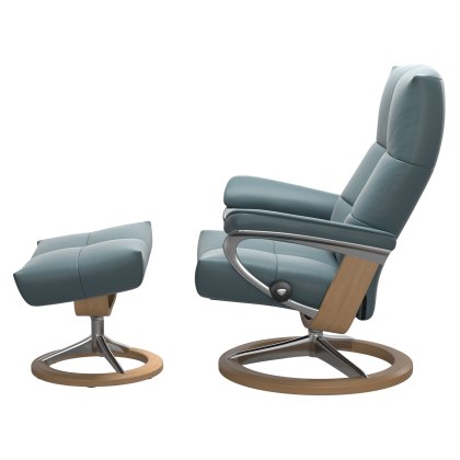 Stressless Large David Signature Chair & Stool - Promo