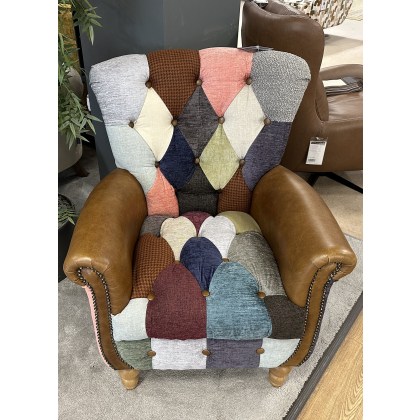 Vintage Sofa Company Gotham Wing Chair in Patchwork