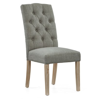 Chelsea Grey Dining Chair White Wash Leg