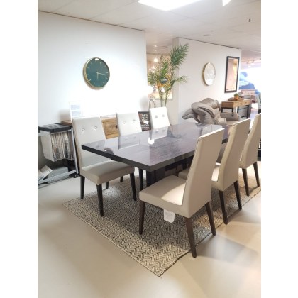 Keona Large Extending Dining Table & 6 x Chairs