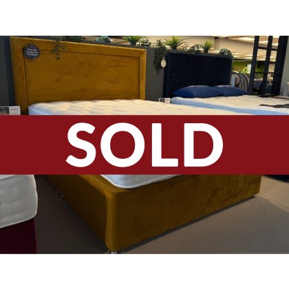 Sleepeezee Shaftesbury Divan With Headboard in Mustard