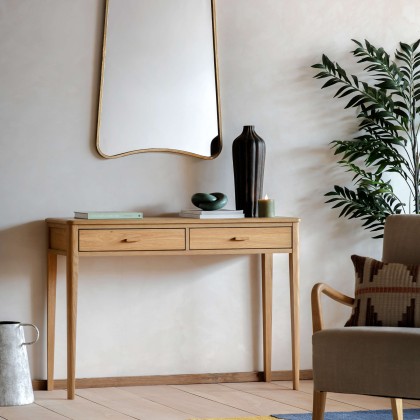 Camden Natural 2 Drawer Console