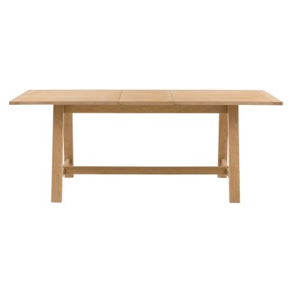 Eton Extending Trestle Dining Table Natural