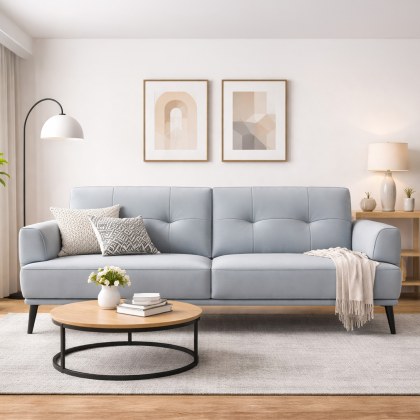 Sofia 3 Seater Leather Sofa