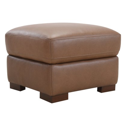 Bakerville Leather Footstool Bakerville Leather Footstool