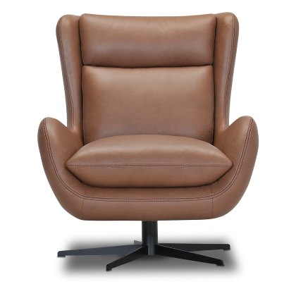Felica Leather Swivel Chair