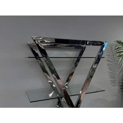 Newton Glass & Chrome Wall Unit