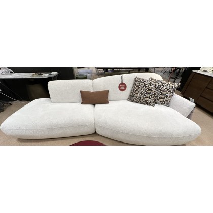 ROM- CURVE - Sofa with Chaise Right and Terminal Left in Grade 4 Fabric-282cm Wide