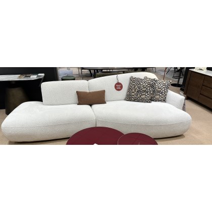 ROM- CURVE - Sofa with Chaise Right and Terminal Left in Grade 4 Fabric-282cm Wide
