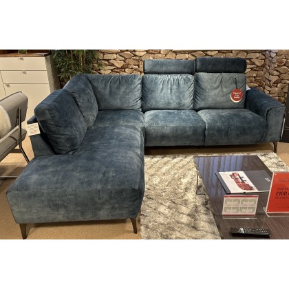 AGRINO- LHF Corner Including Power Recliner Plus 2 X Neck Pillows