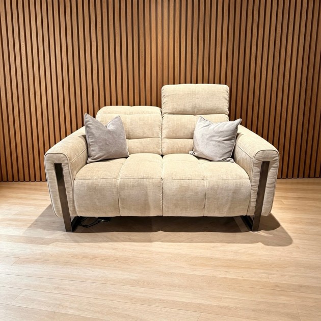 Viviana 2 seater Sofa with Power Recliners and Power Adjustable Headrests in Fabric Viviana 2 seater Sofa with Power Recliners and Power Adjustable Headrests in Fabric
