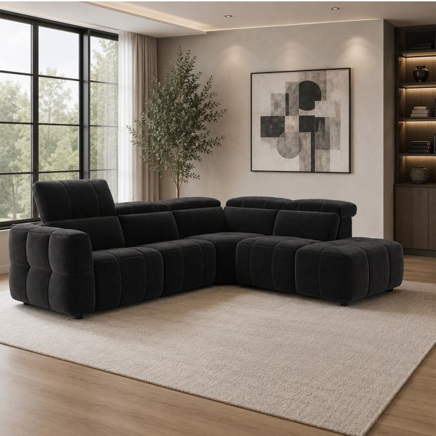 Leo Chaise Corner Sofa 2 Power - Left Hand Facing Leo Chaise Corner Sofa 2 Power - Left Hand Facing