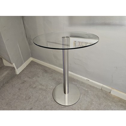HELSINKI 70cm Round Glass Topped Table HELSINKI 70cm Round Glass Topped Table
