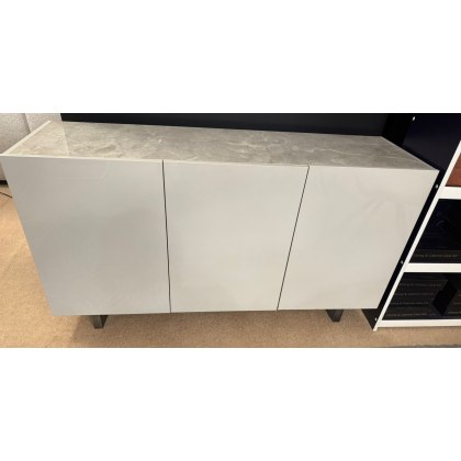 FRANCESCO- 3 Door Sideboard in Glossy Grey