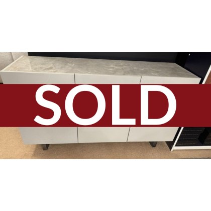 FRANCESCO- 3 Door Sideboard in Glossy Grey