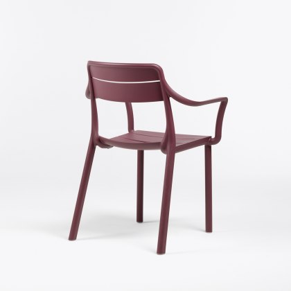 Nardi Cassia Outdoor Dining Armchair- Borgogna