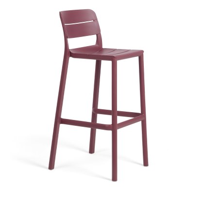 Nardi Cassia Outdoor Barstool- Borgogna