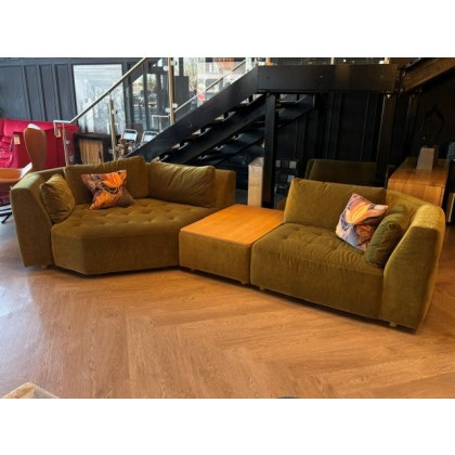 SITS Cleo Large Cosy Corner Sofa + Footstool Storage Coffee Table