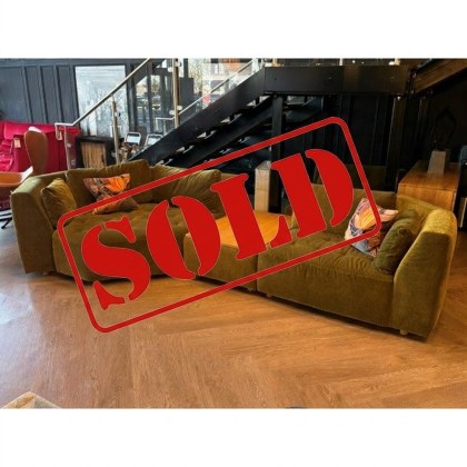 SITS Cleo Large Cosy Corner Sofa + Footstool Storage Coffee Table