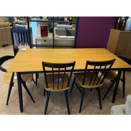 Monza Medium Extending Table + 2 Como Chairs + 2 Dining Chairs + Bench