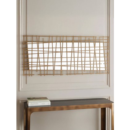 Lattice Wall Decor Mirror Brass Finish Lattice Wall Decor Mirror Brass Finish