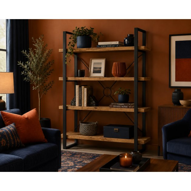 Halsey Tall Wide Bookcase