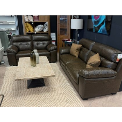 Kiera 3 Str + 2 Str Leather Sofa
