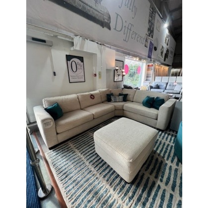 Alice Corner Group & Large Storage Footstool