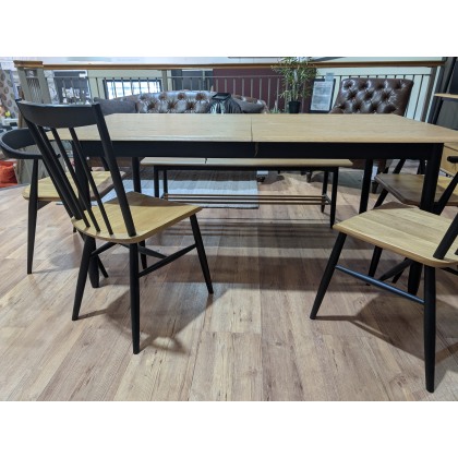 Ercol, Monza Extending Table, Bench, 2 x Como & 2 x Dining Chairs
