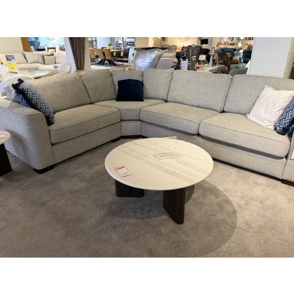 ALICE CORNER GROUP & LARGE FOOTSTOOL