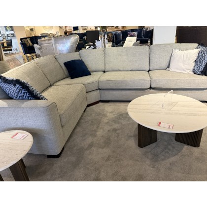 ALICE CORNER GROUP & LARGE FOOTSTOOL