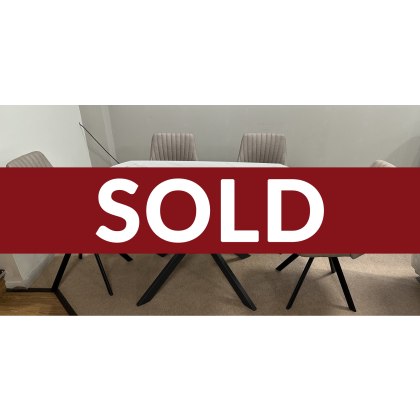 Busby Extendable Dining Table & 4 Dallas Chairs