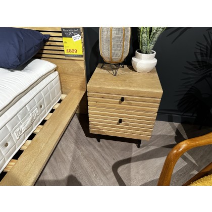 Okayama 2 drawer Bedside Cabinet