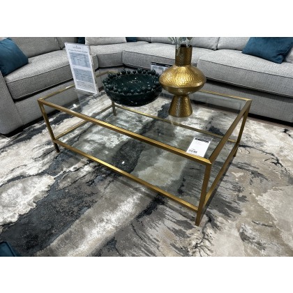 Charleston Coffee Table in Gold finish