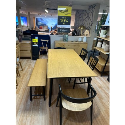 Ercol Monza Extending Dining Table, Bench & 4 Dining Chairs