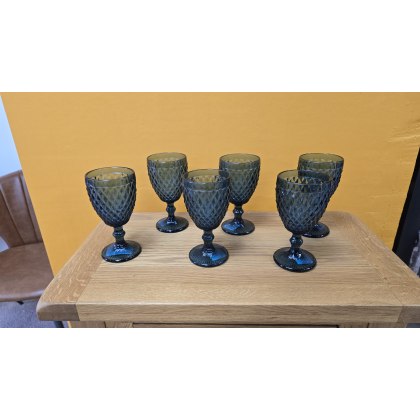 Blue Glass Goblets