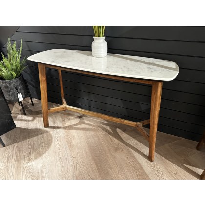 Barcelona Console Table in Wood and Stone