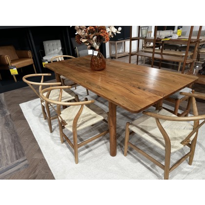 Cannes Dining Table, Upholstered Bench and 4x Whitney Dining Chairs