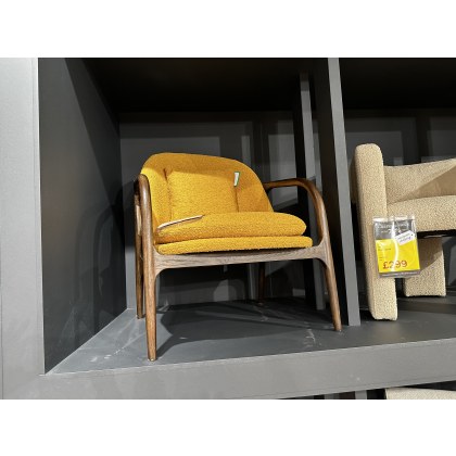 Allegra Chair in Ochre Fabric