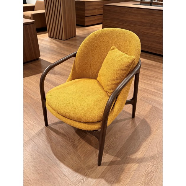 Allegra Chair in Ochre Fabric