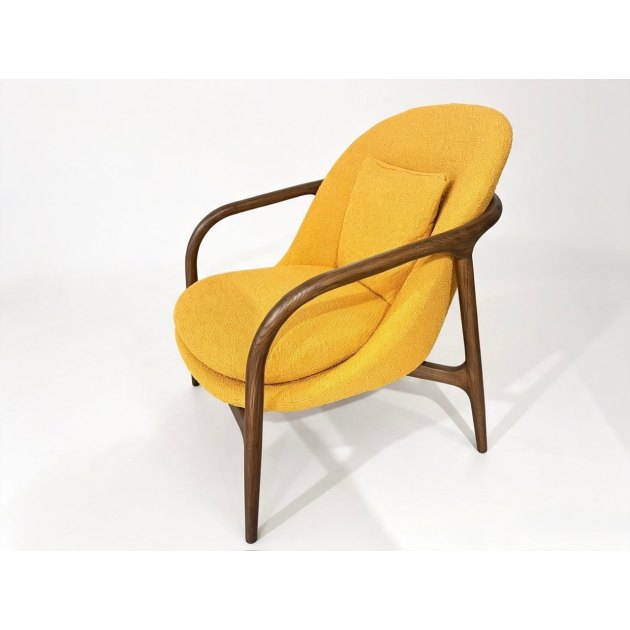 Allegra Chair in Ochre Fabric