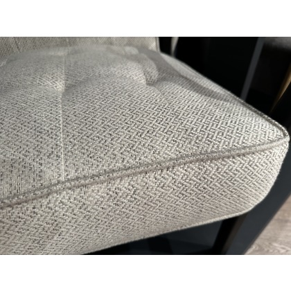 Humber Chair in Grey Linen Fabric