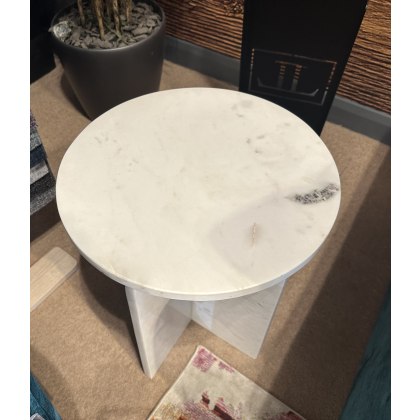 AMALFI SIDE TABLE WHITE
