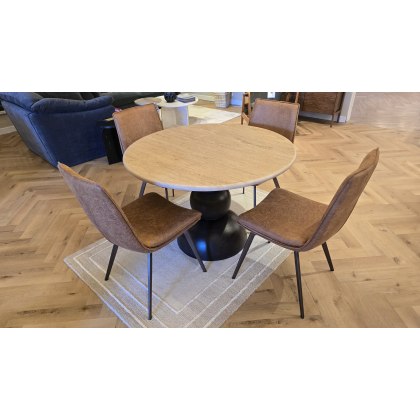 Sculpt Dining Table & 4x Hinks Dining Chairs