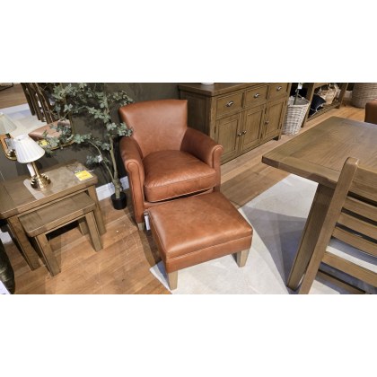 Mr. Paddington Chair & Stool in Vintage Brown