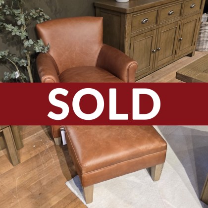 Mr. Paddington Chair & Stool in Vintage Brown