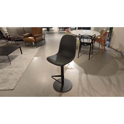 Zaragosa Barstool in Grey PU Leather